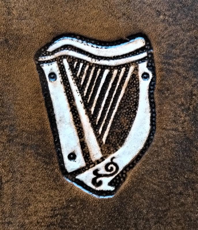 Celtic Leather Craft Belt Bag Celtic Harp Belt Bag