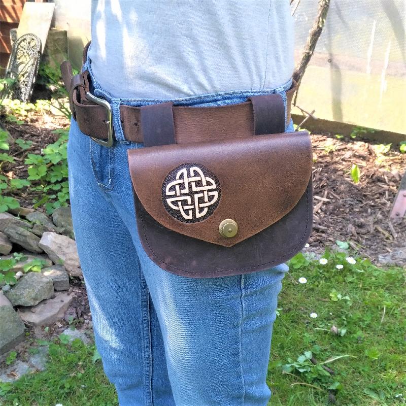 Celtic Leather Craft Belt Bag Celtic Knot Belt Bag