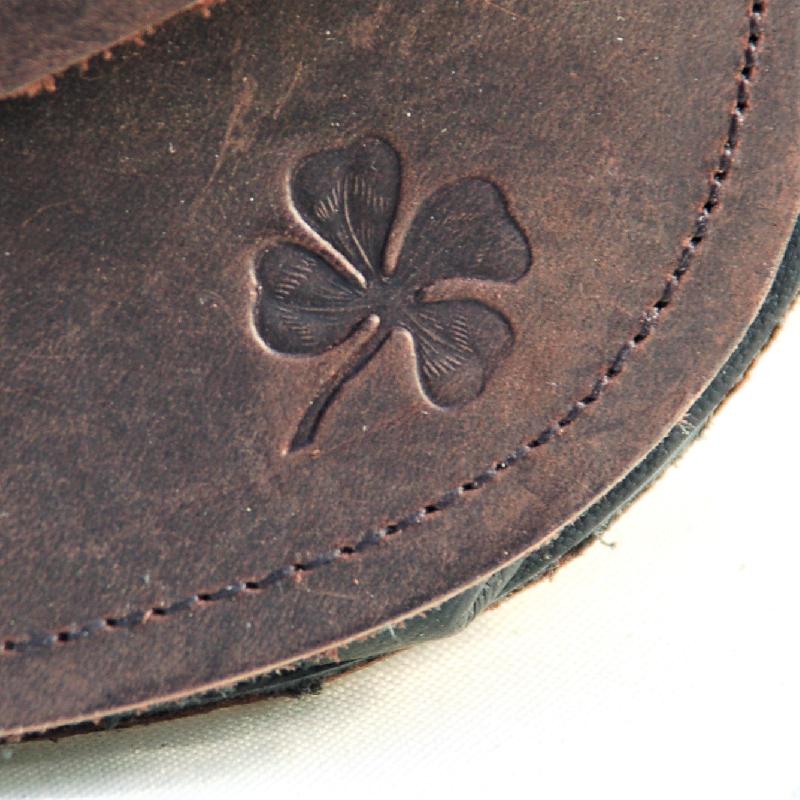 Celtic Leather Craft Belt Bag - oiled Leather Belt Bag - oiled dark brown