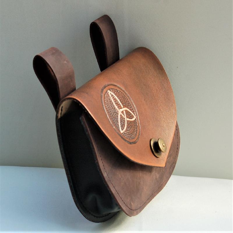 Celtic Leather Craft Belt Bag Triquetra Belt Bag