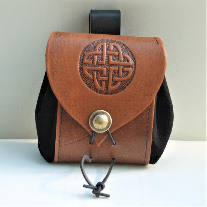 Celtic Leather Craft Belt Pouch Celtic Knot Belt Pouch