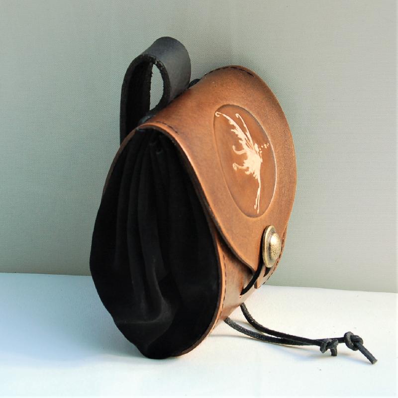 Celtic Leather Craft Belt Pouch Fairy Belt Pouch
