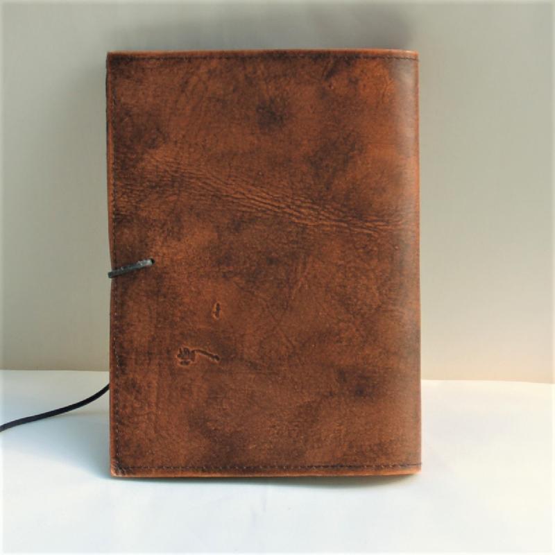 Celtic Leather Craft Boock Cover A5 Celtic Harp Book Cover