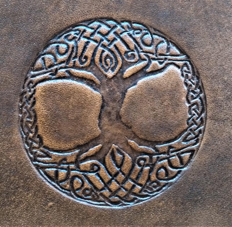 Celtic Leather Craft Book Cover A5 Tree Of Life Book Cover
