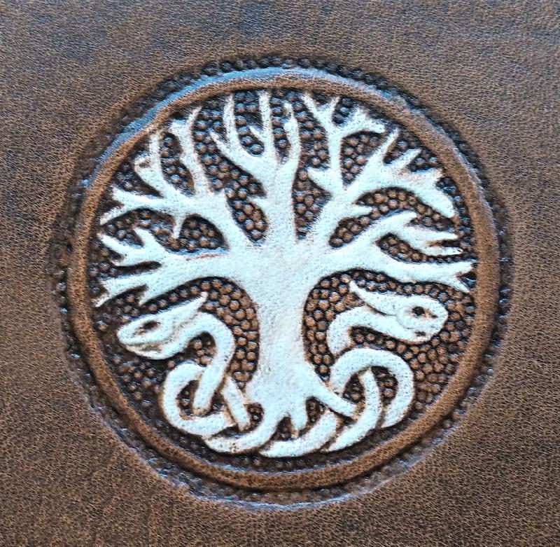 Celtic Leather Craft Book Cover A5 Yggdrasil Book Cover