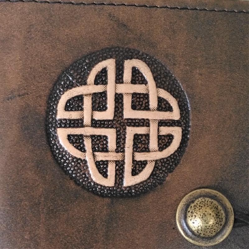 Celtic Leather Craft Book Cover A6 Celtic Knot Book Cover