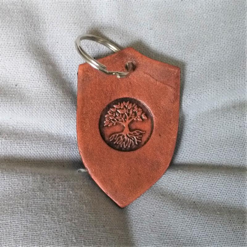 Celtic Leather Craft Key Chain Tree Of Life Key Chain