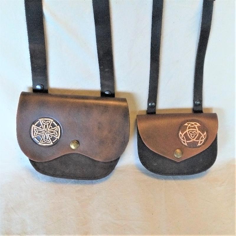 Celtic Leather Craft Sgoulder Bag - small Yggdrasil Shoulder Bag - small