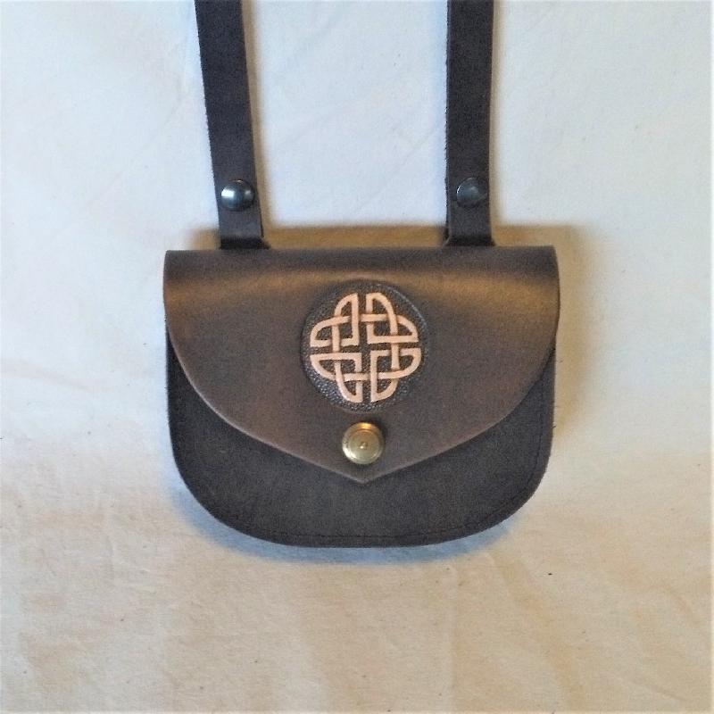 Celtic Leather Craft Shoulder Bag - small Celtic Knot Shoulder Bag - small