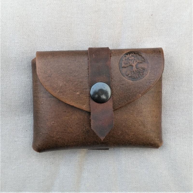 Celtic Leather Craft small Belt Bag Tree Of Life Small Belt Bag