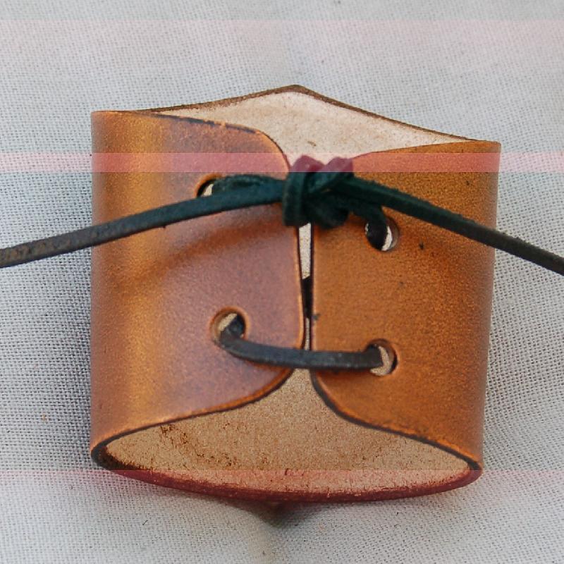 Celtic Leather Craft Wristband Celtic Harp Wristband