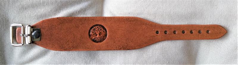 Celtic Leather Craft Wristband with buckle Tree Of Life Wristband with buckle